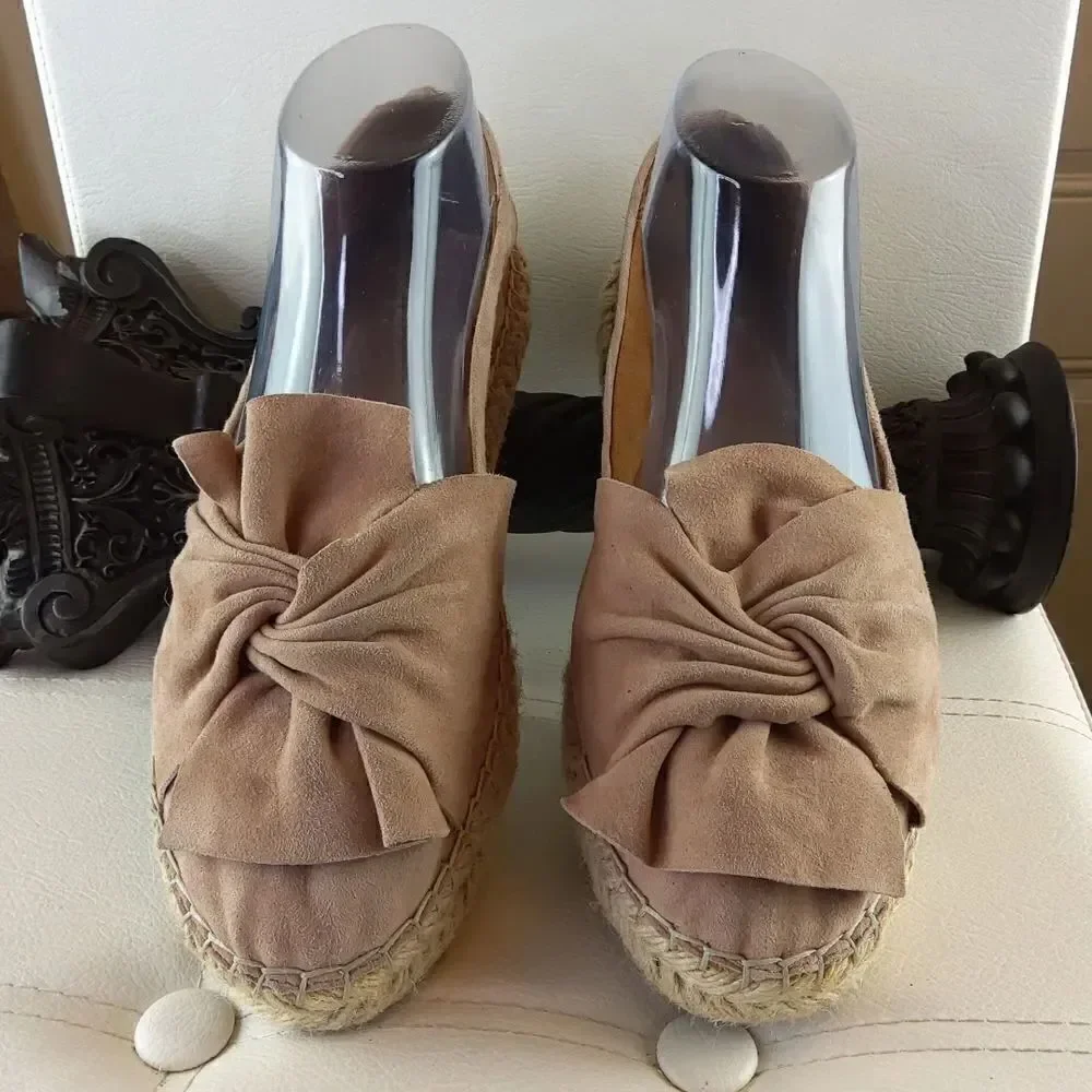 Crown Vintage pinkish/taupe Hermosa espadrilles